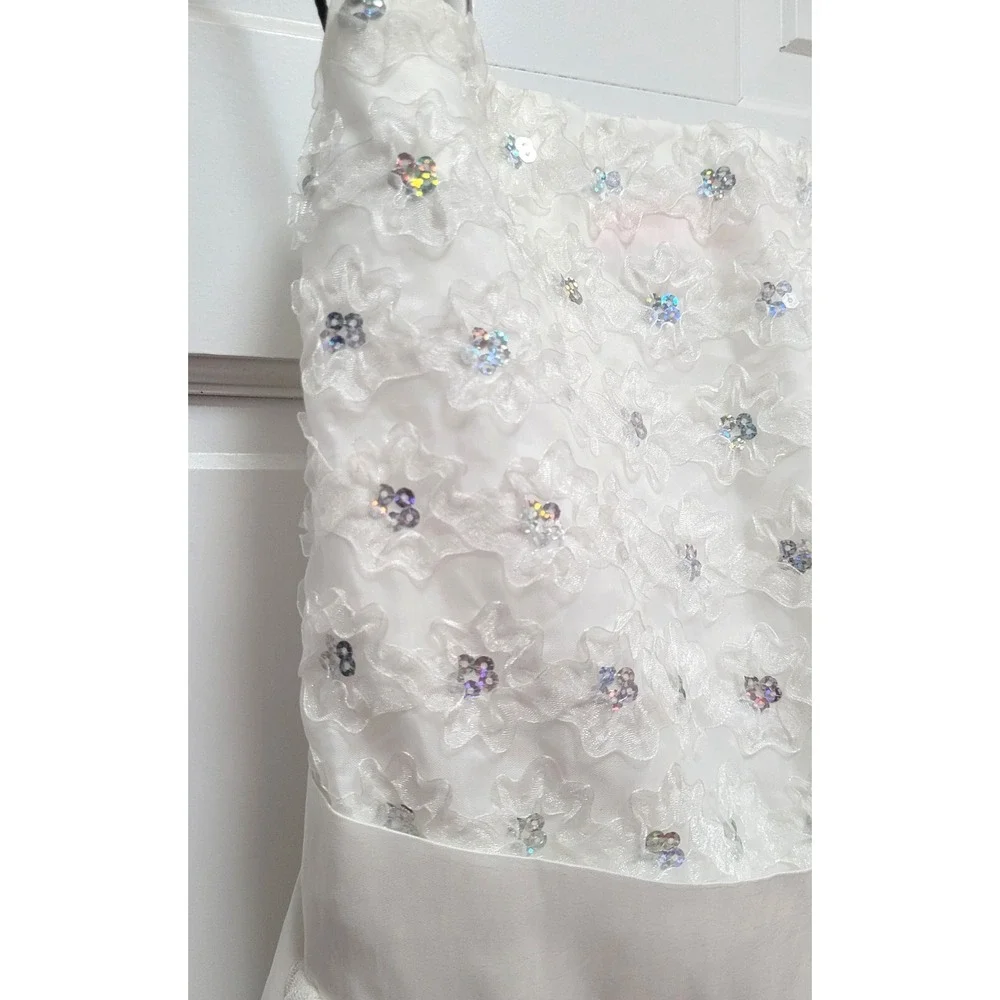 Stella M'Lia Tween Teen Formalwear - White Strapless Dress 'Owie' -‎ One Size